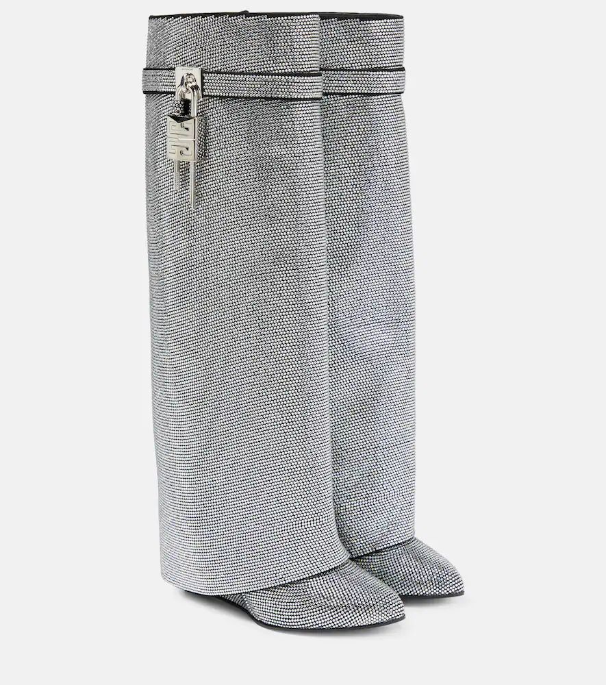 Shark Lock embellished knee-high boots | Mytheresa (US/CA)