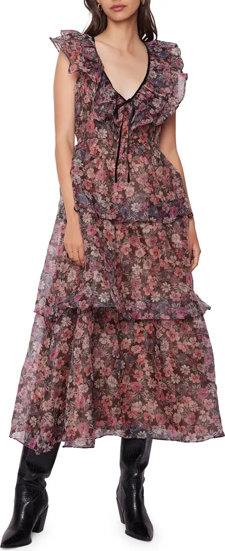 Botanique Floral Ruffle Tiered Dress | Nordstrom