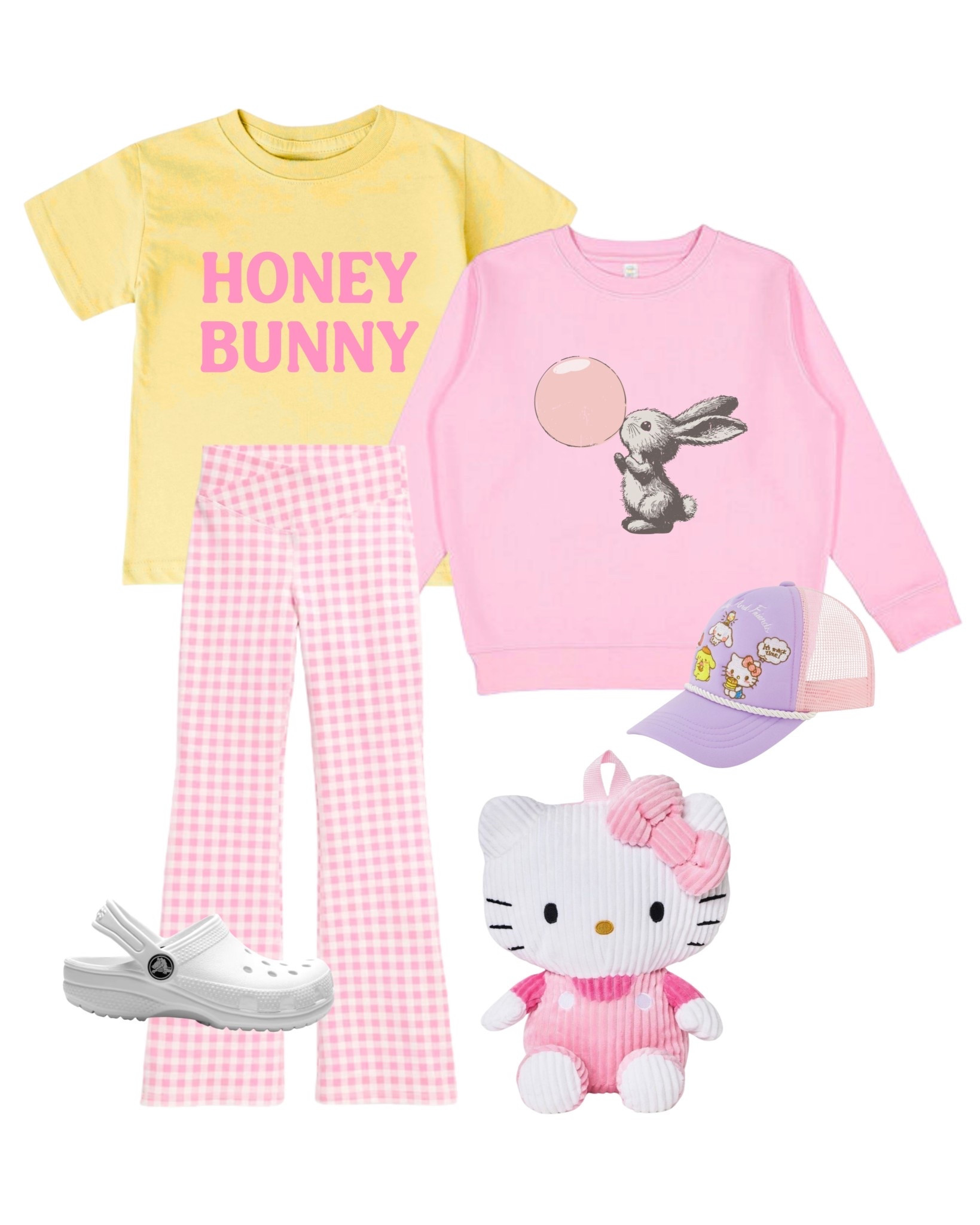 Spring outfit inspo for your little honey bunny!

Graphic tee and sweatshirts is from my shop peachandgoldie.com

#ltkstyle #ltkfamily #ltkfinds
#kidsfashion #kidsoutfits #springoutfits #outfitinspo #oldnavyfinds 

