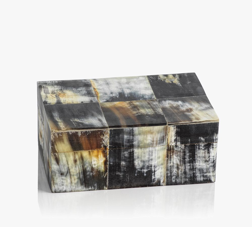 Black & White Horn Box | Pottery Barn (US)