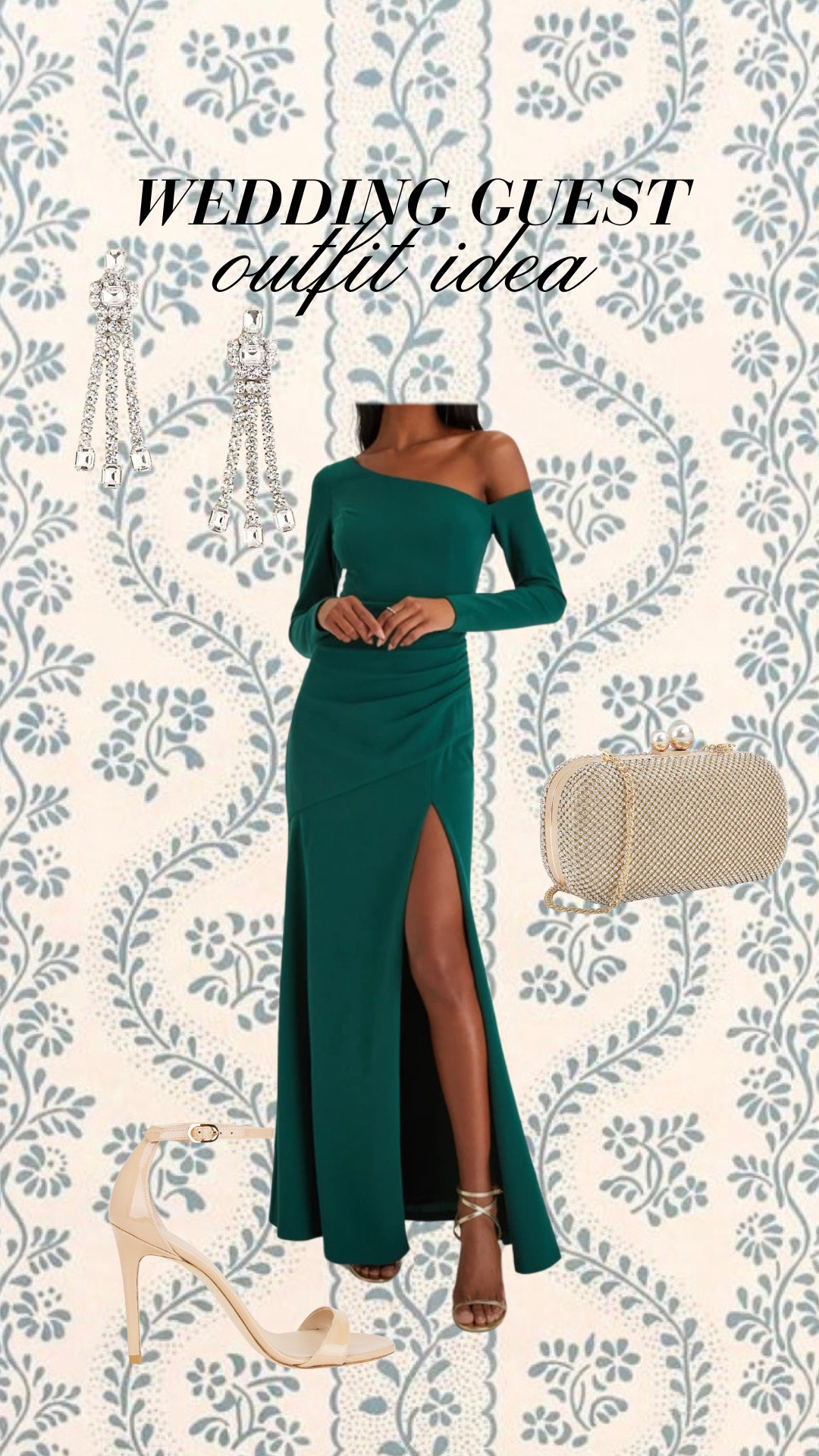 Winter wedding guest outfit idea!