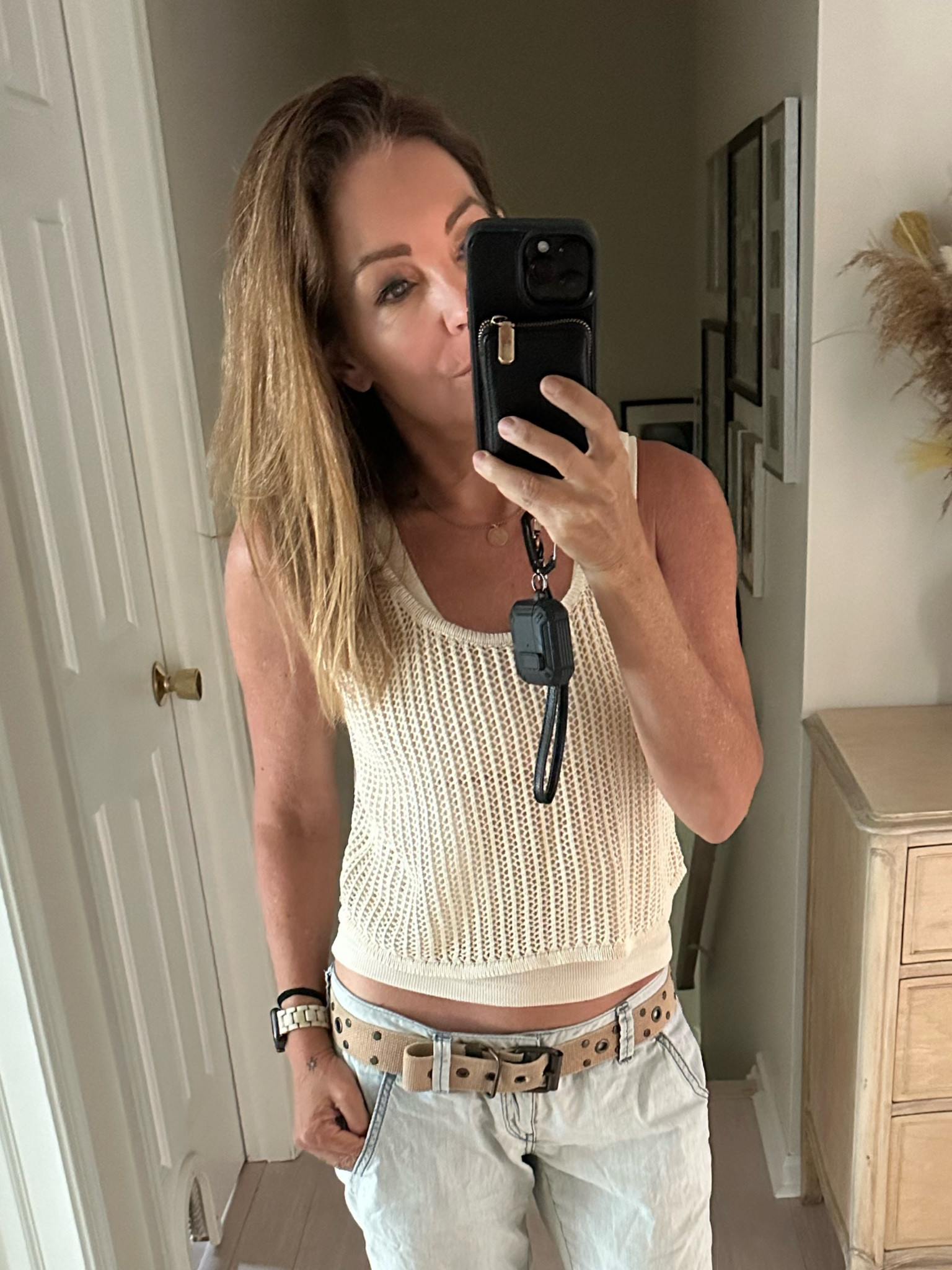 Love this cute mesh tank top that’s available in several different colors for only $20

#LTKSaleAlert #LTKOver40 #LTKStyleTip