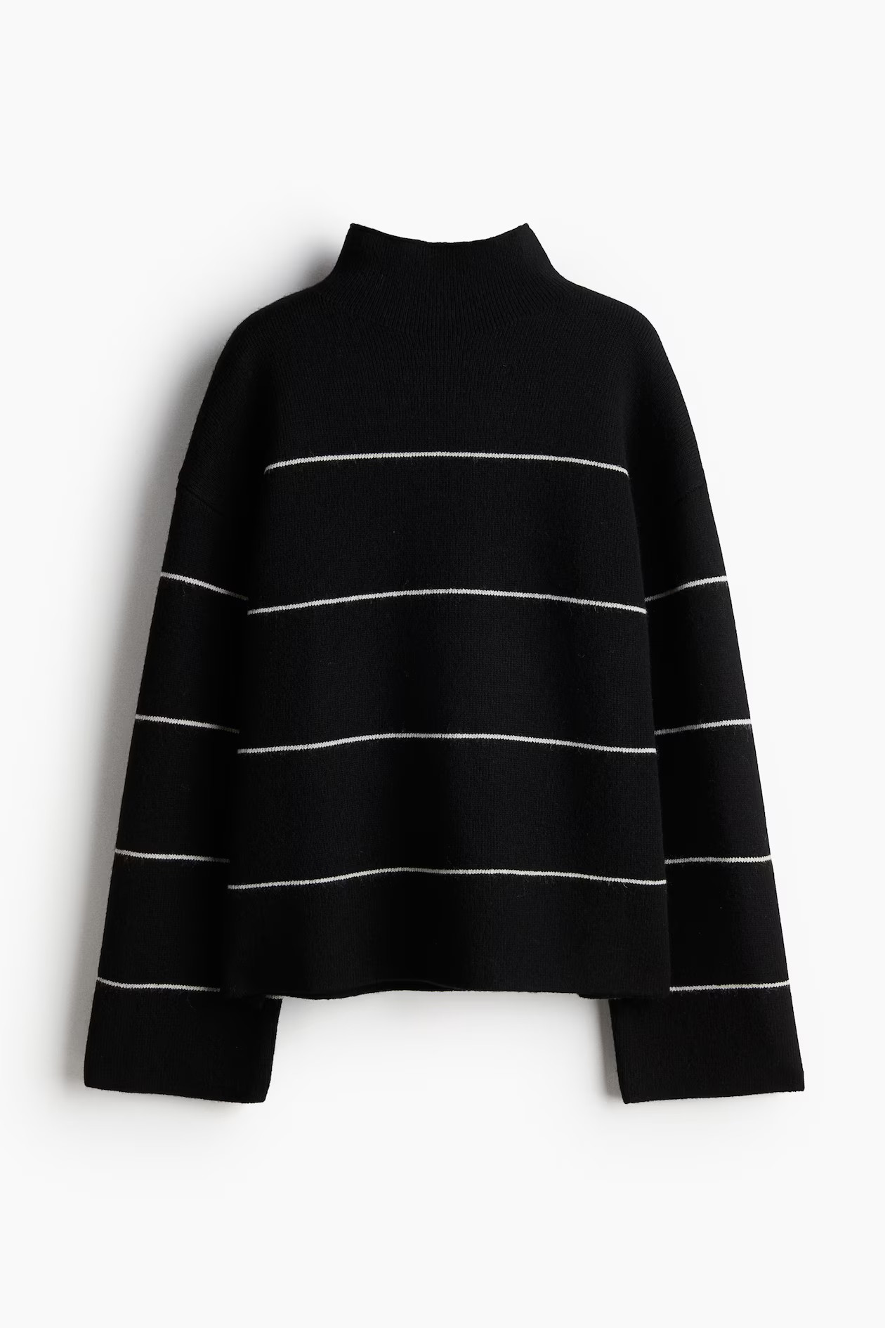 WOOL-BLEND MOCK-TURTLENECK SWEATER | H&M (US + CA)