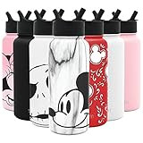 Simple Modern Disney Water Bottle with Straw Lid Vacuum Insulated Stainless Steel Metal Thermos | Re | Amazon (US)