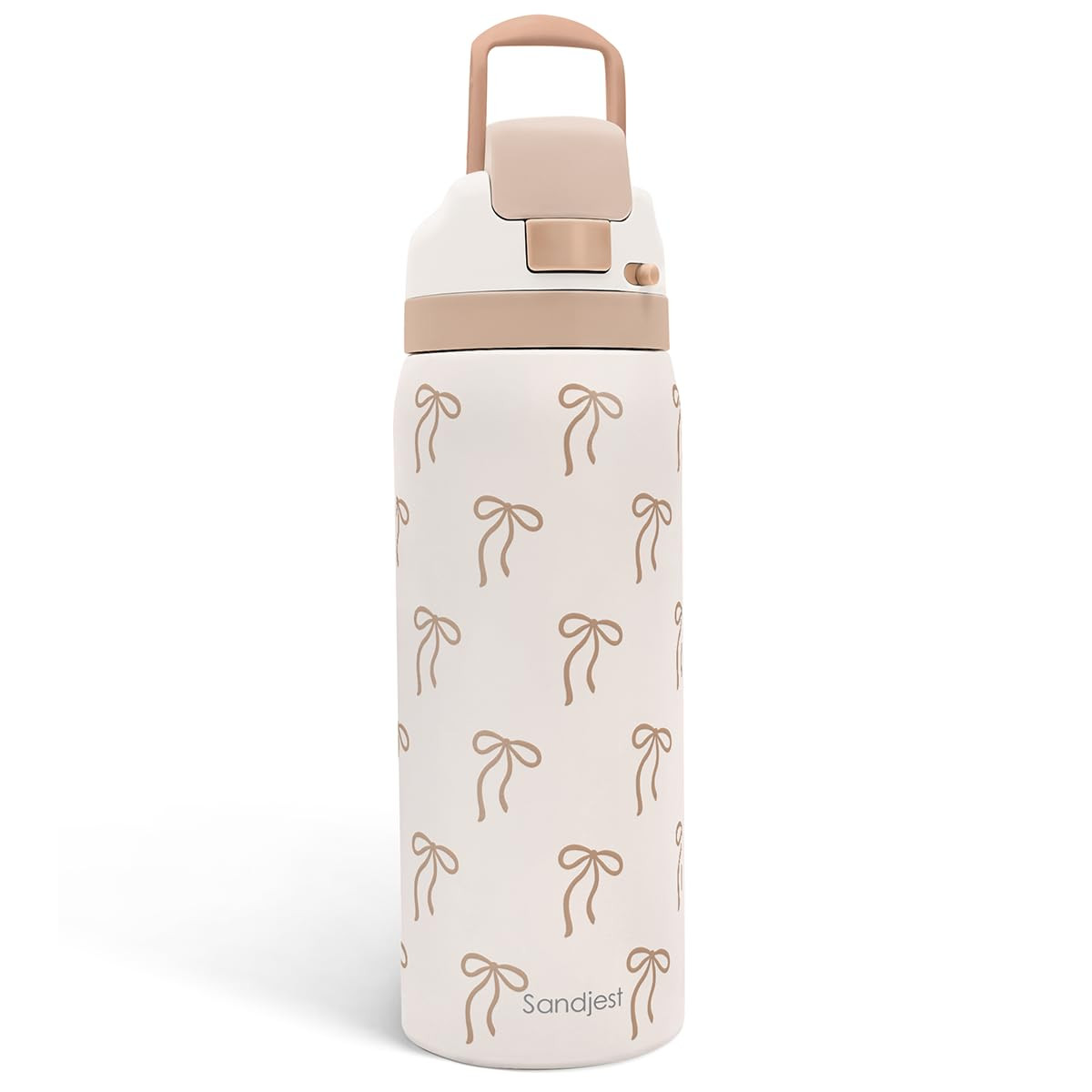 Bow Insulated Stainless Steel Water Bottle with Straw for Sports and Travel, 32oz, Gifts for Wome... | Amazon (US)