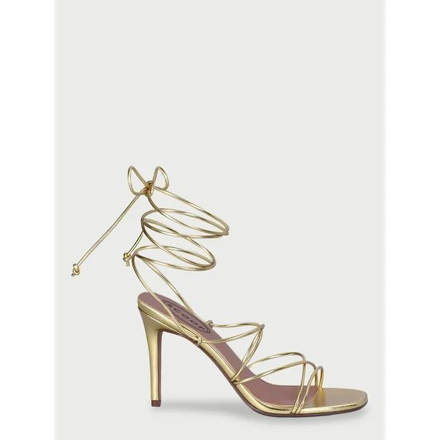 Scoop Women’s Lace Up Stiletto Heel Sandals | Walmart (US)