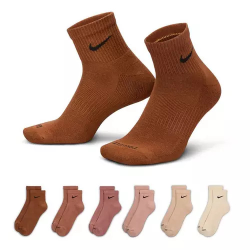Nike Everyday Plus Medium Cushion 6 Pack Ankle Running Socks | Scheels Sports