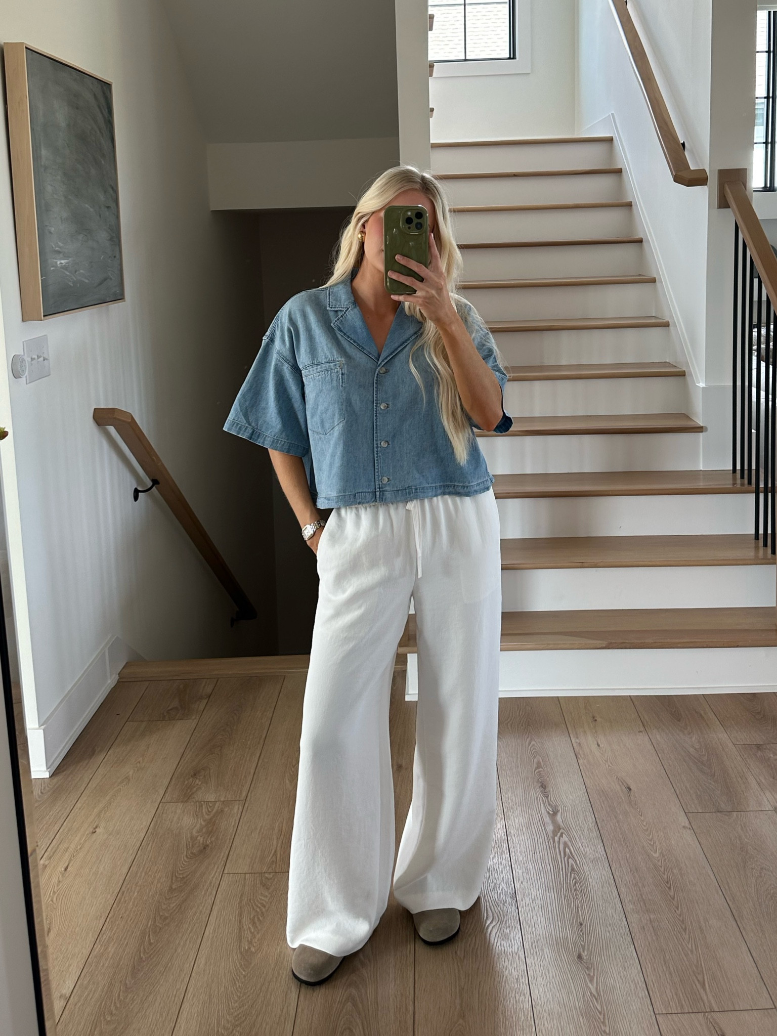 Aritzia Spring Haul! 

I’m wearing a small denim shirt and pants.

#kathleenpost

#LTKSeasonal #LTKstyletip