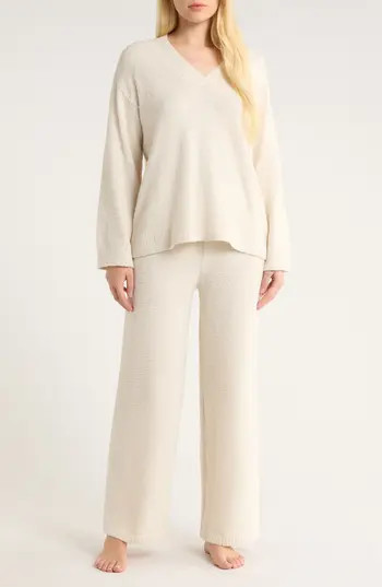 Nordstrom So Soft Sweater & Lounge Pants Set in Ivory Dove at Nordstrom Rack, Size X-Large | Nordstrom Rack