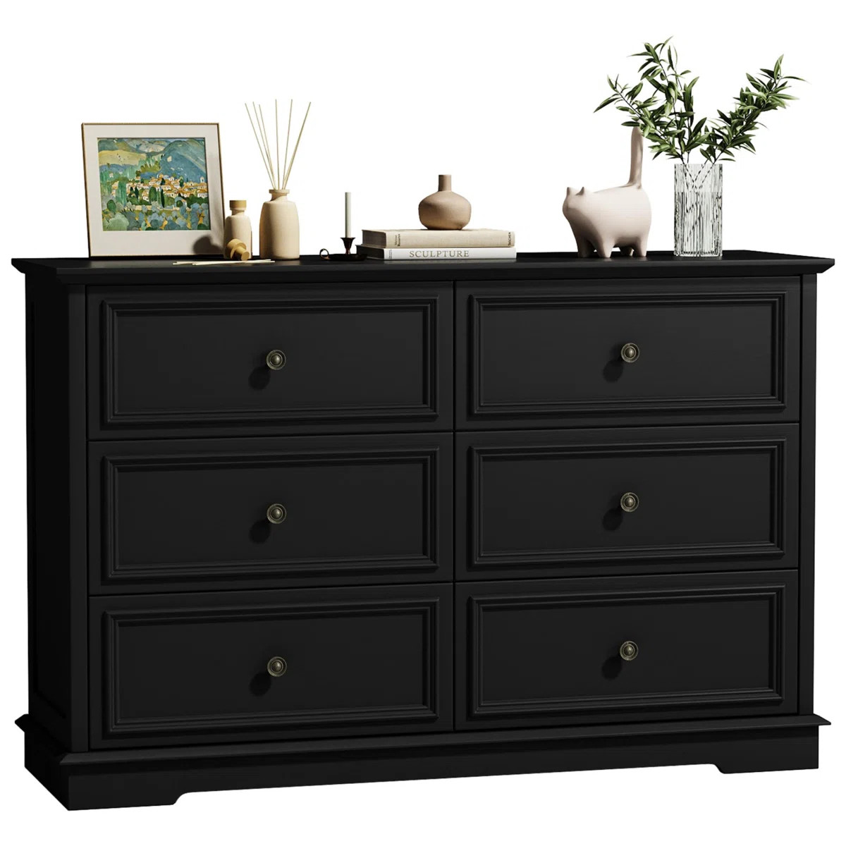 6 Drawer 47.2" W Double Dresser | Wayfair North America