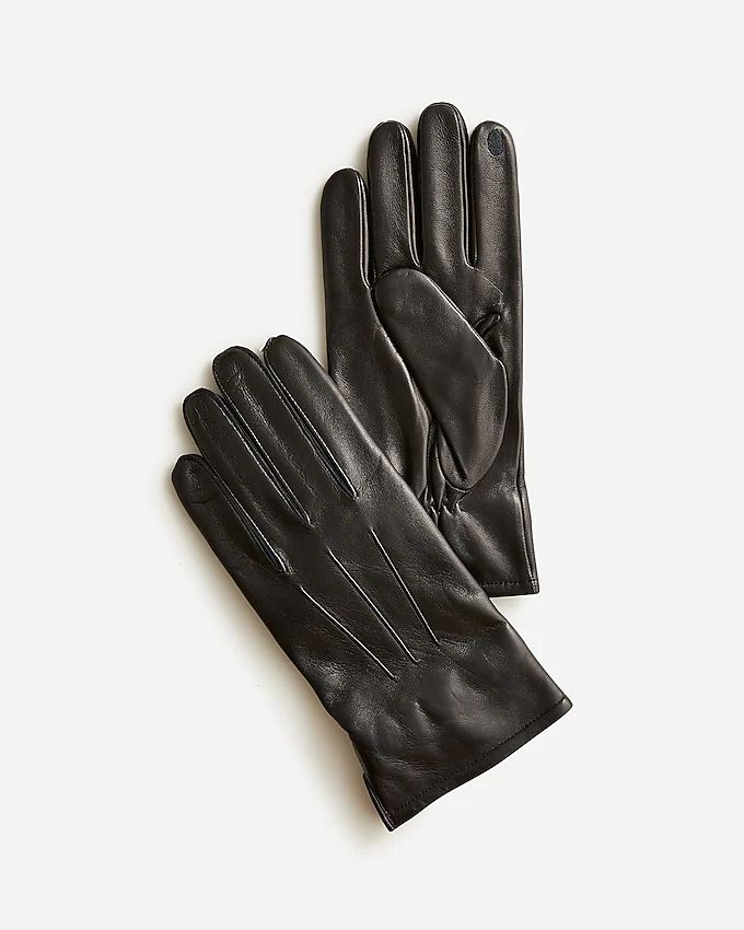 Cashmere-lined leather gloves | J.Crew US