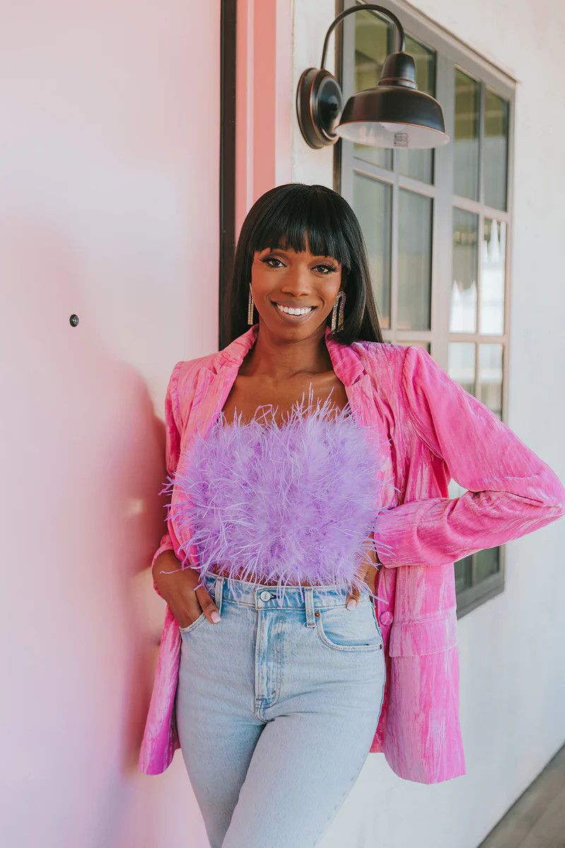 BuddyLove | Heff Crushed Velvet Blazer | Double Bubble | BuddyLove