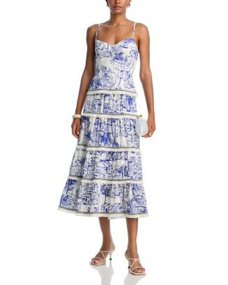 AQUA City Palm Fringe Trim Top - Exclusive & Midi Skirt - Exclusive  | Bloomingdale's Women | Bloomingdale's (US)