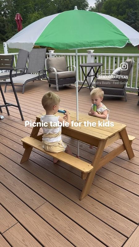 Summer must haves for toddlers and little kids! Picnic table with water/ sensory bins! 

#LTKkids #LTKSeasonal