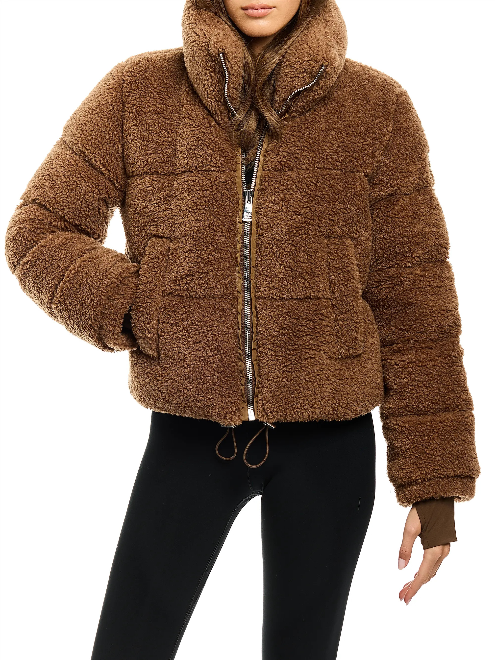 Gemma Quilted Sherpa Puffer Jacket | Saks Fifth Avenue