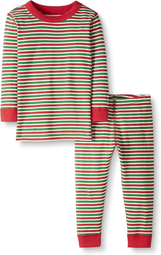 Moon and Back by Hanna Andersson Unisex Kids' Organic Holiday Family Matching 2 Piece Pajama Set,... | Amazon (US)