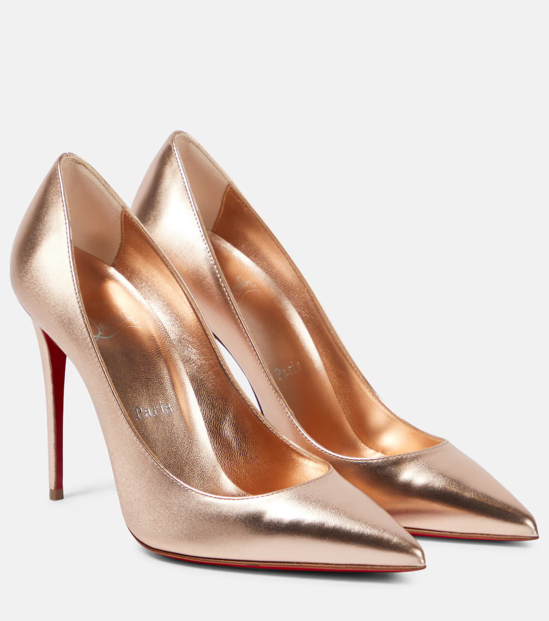 Kate 100 metallic leather pumps | Mytheresa (US/CA)