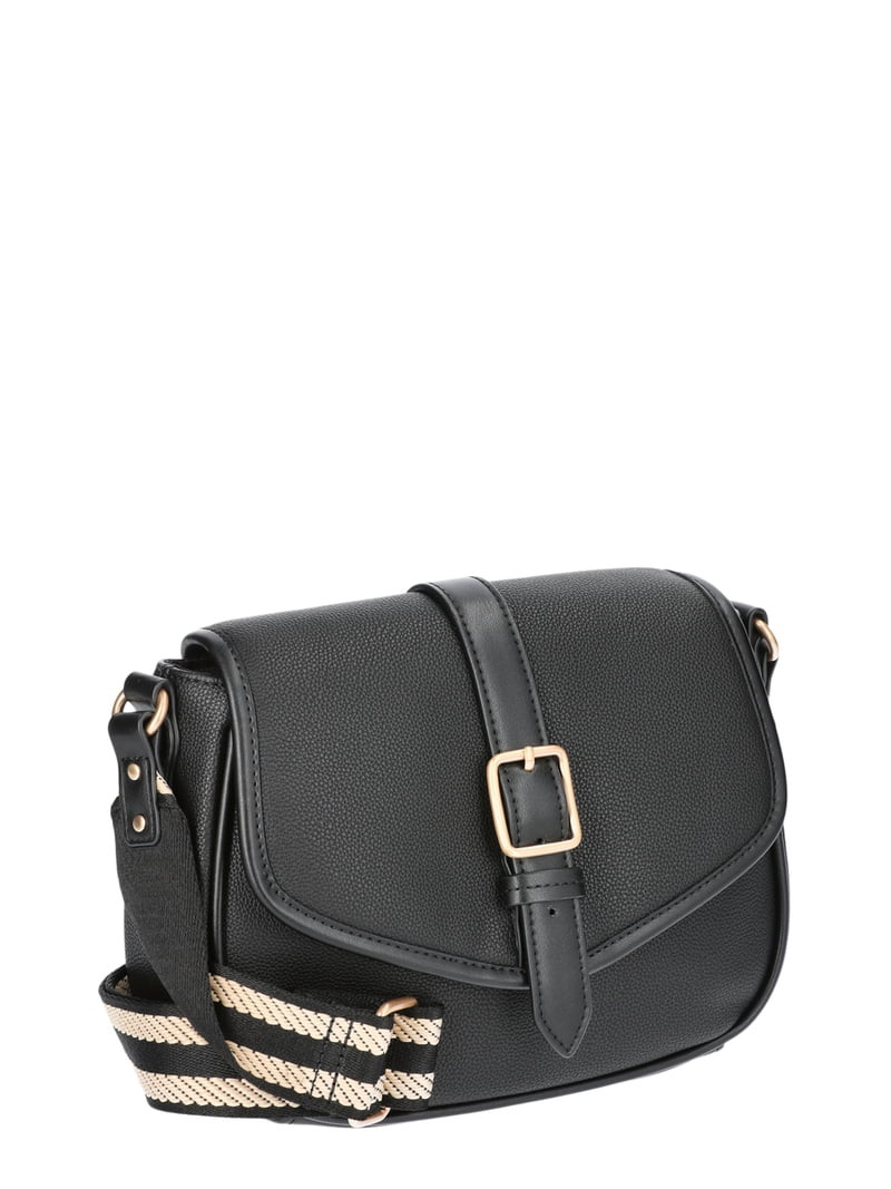 Time and Tru Women’s Daisy Crossbody Handbag, Black | Walmart (US)