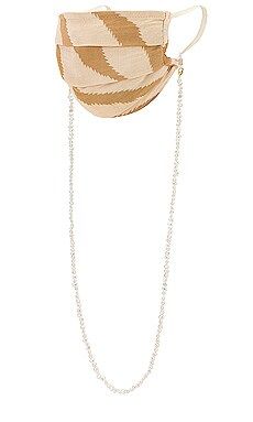 petit moments Freshwater Pearl Mask Chain in White from Revolve.com | Revolve Clothing (Global)