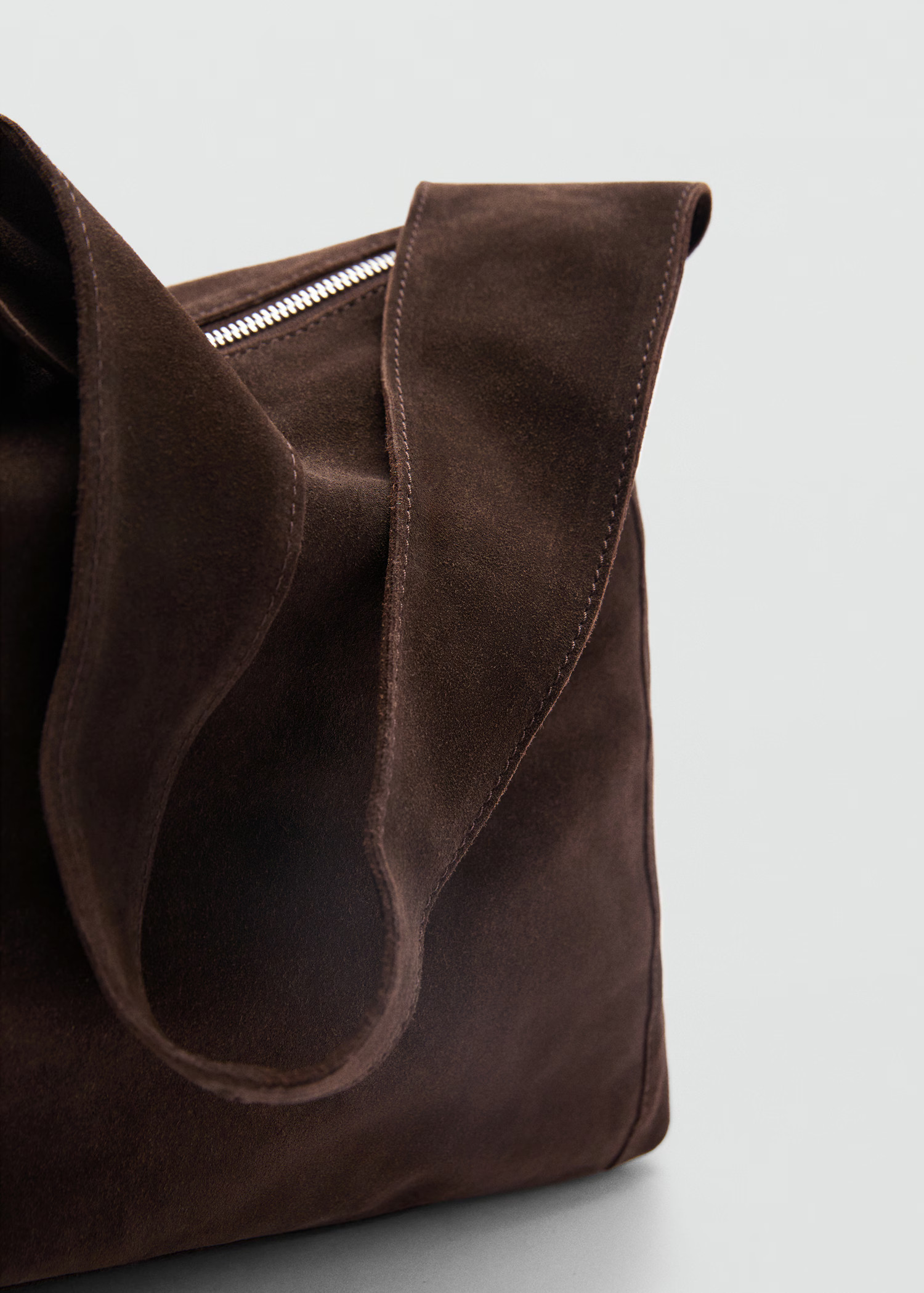 Suede shopper bag - Women | MANGO USA | Mango (US/MX/AU)