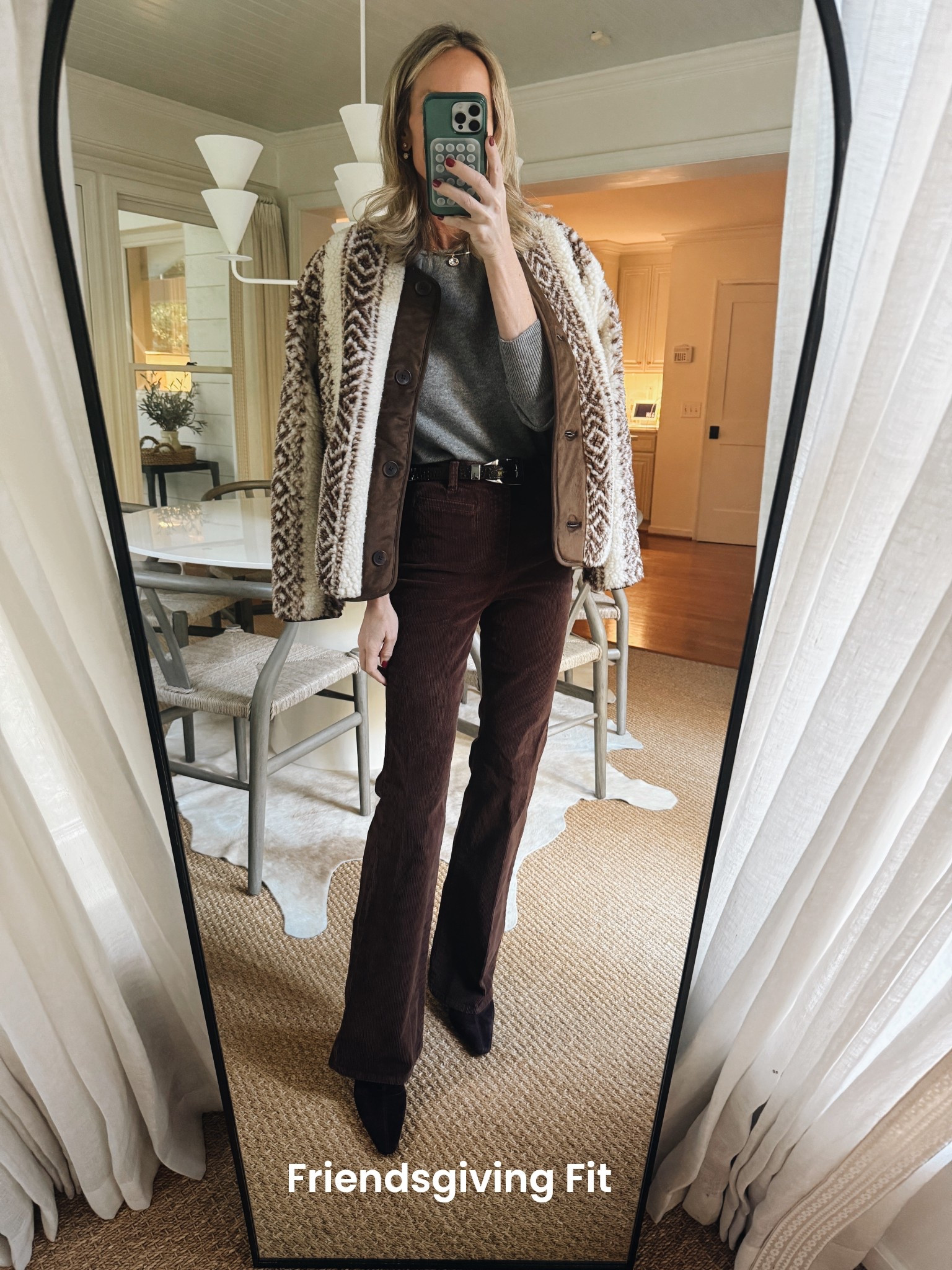 Size 25 tall and size small sweater and jacket!