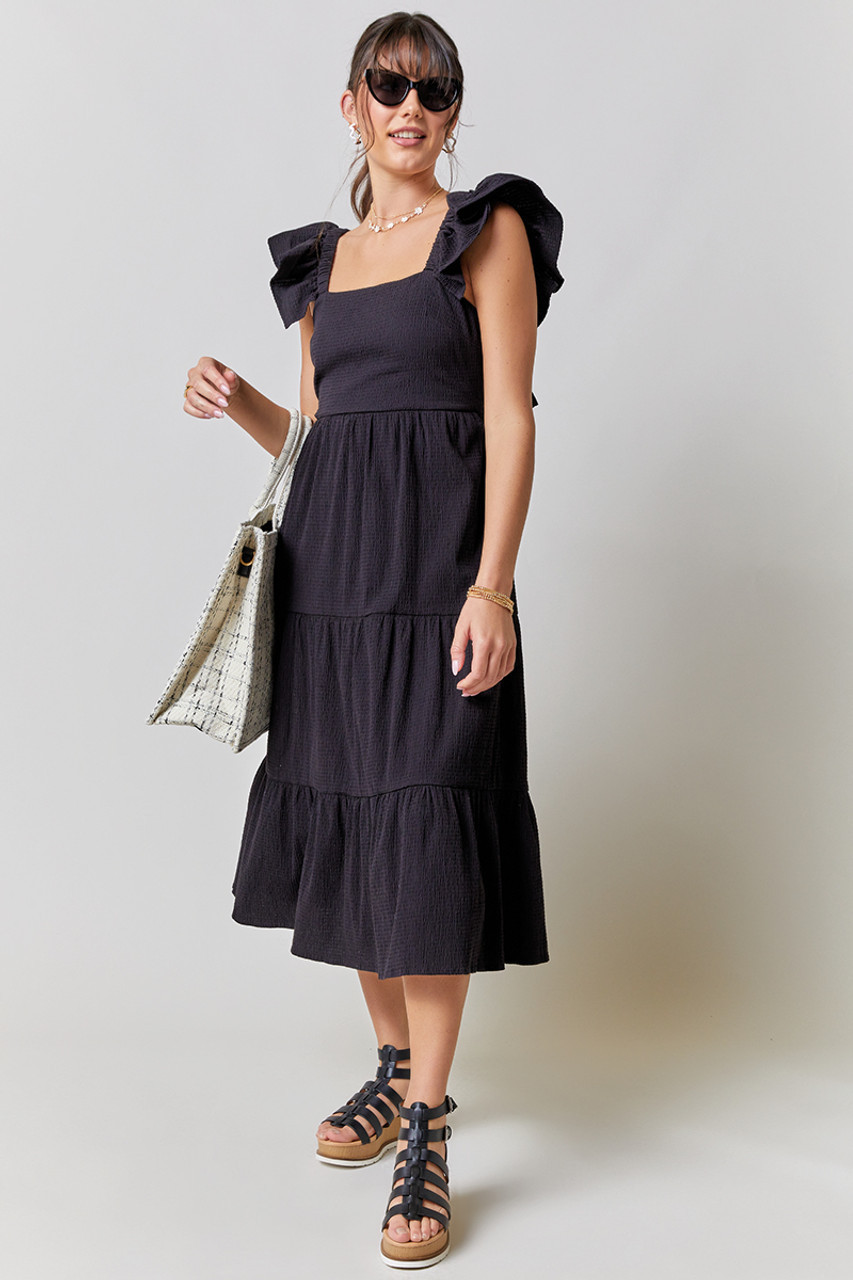 Lucinda Bow Back Midi Dress | Francesca's