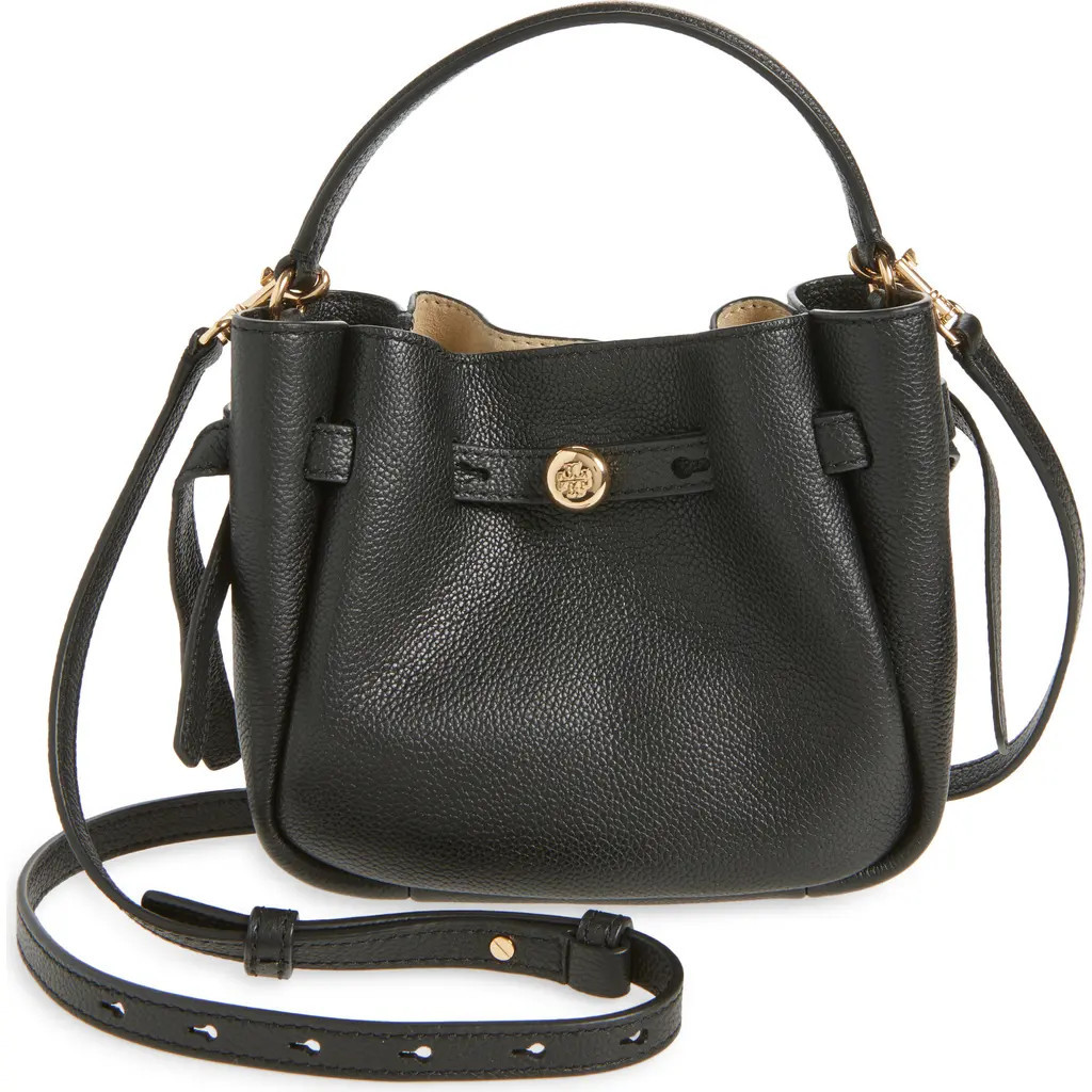 Tory Burch Mini Romy Bucket Bag in Black at Nordstrom | Nordstrom