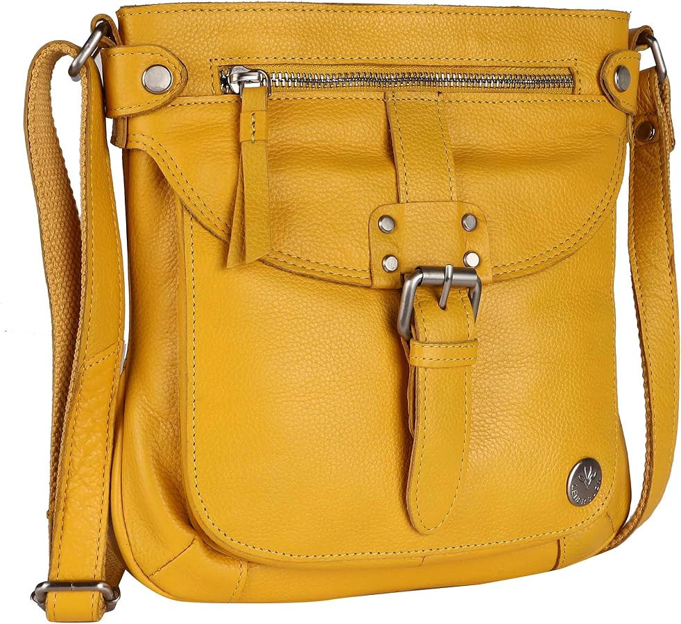 LEDERBUCK Real Leather Crossbody Handbags & Purses for Women - Crossover over the Shoulder Bag | Amazon (US)
