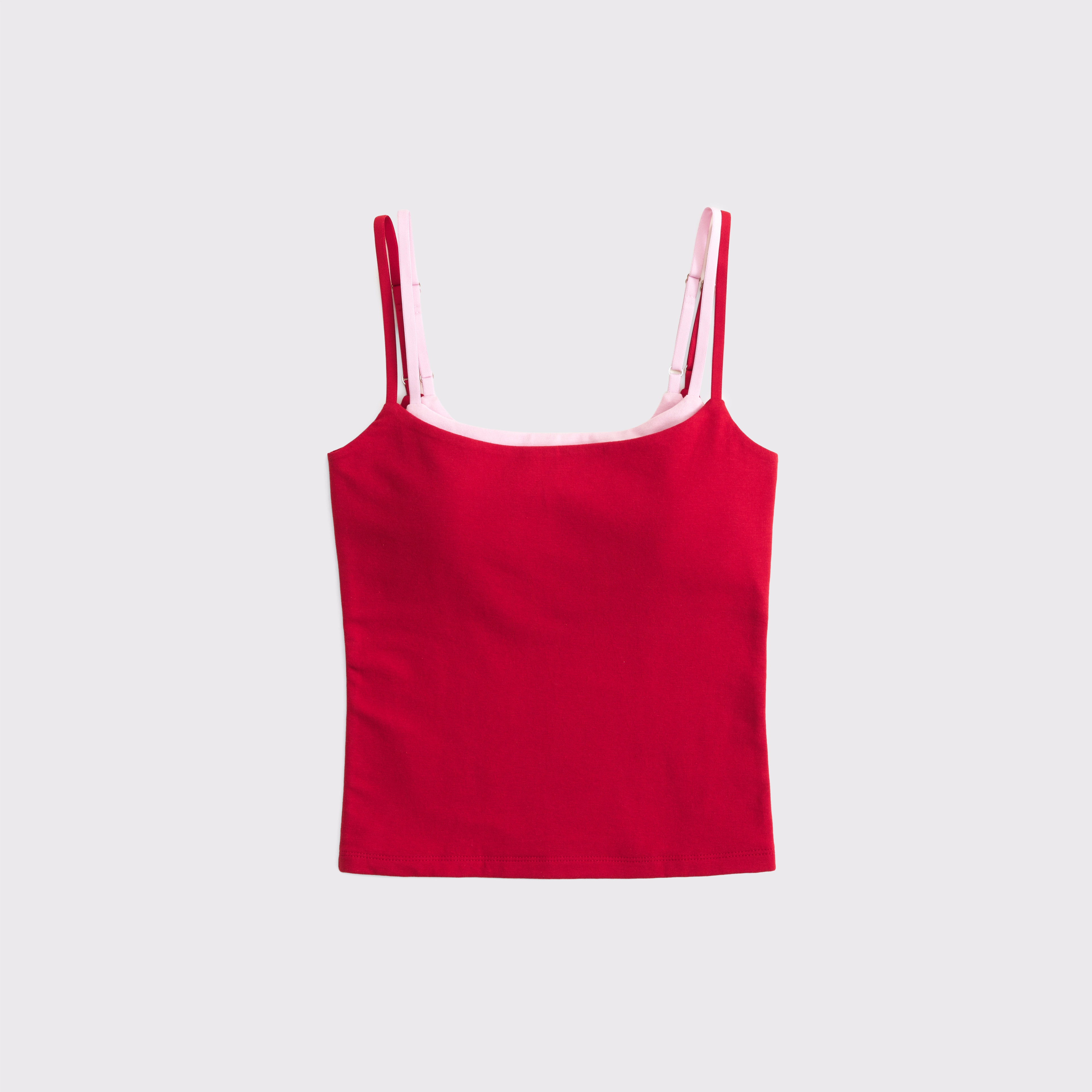 Bra-Free Double-Layered 90s Cami | Abercrombie & Fitch (US)