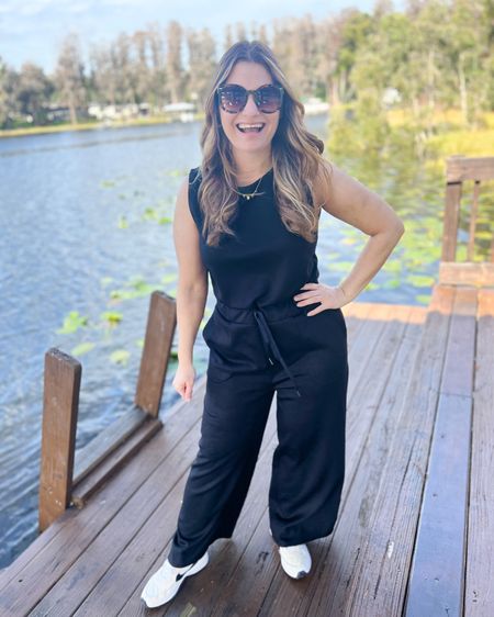 My Air Travel Jumpsuit is back on deal with a clickable! I have such trouble with jumpsuits usually because I'm so short so I wasn't sure if I would like this one but I LOVE it. The fabric is very soft and it's a great budget friendly alternative.  I'm wearing it TTS in a large and I'm 5'4"!


#LTKover40 #LTKmidsize #LTKsalealert