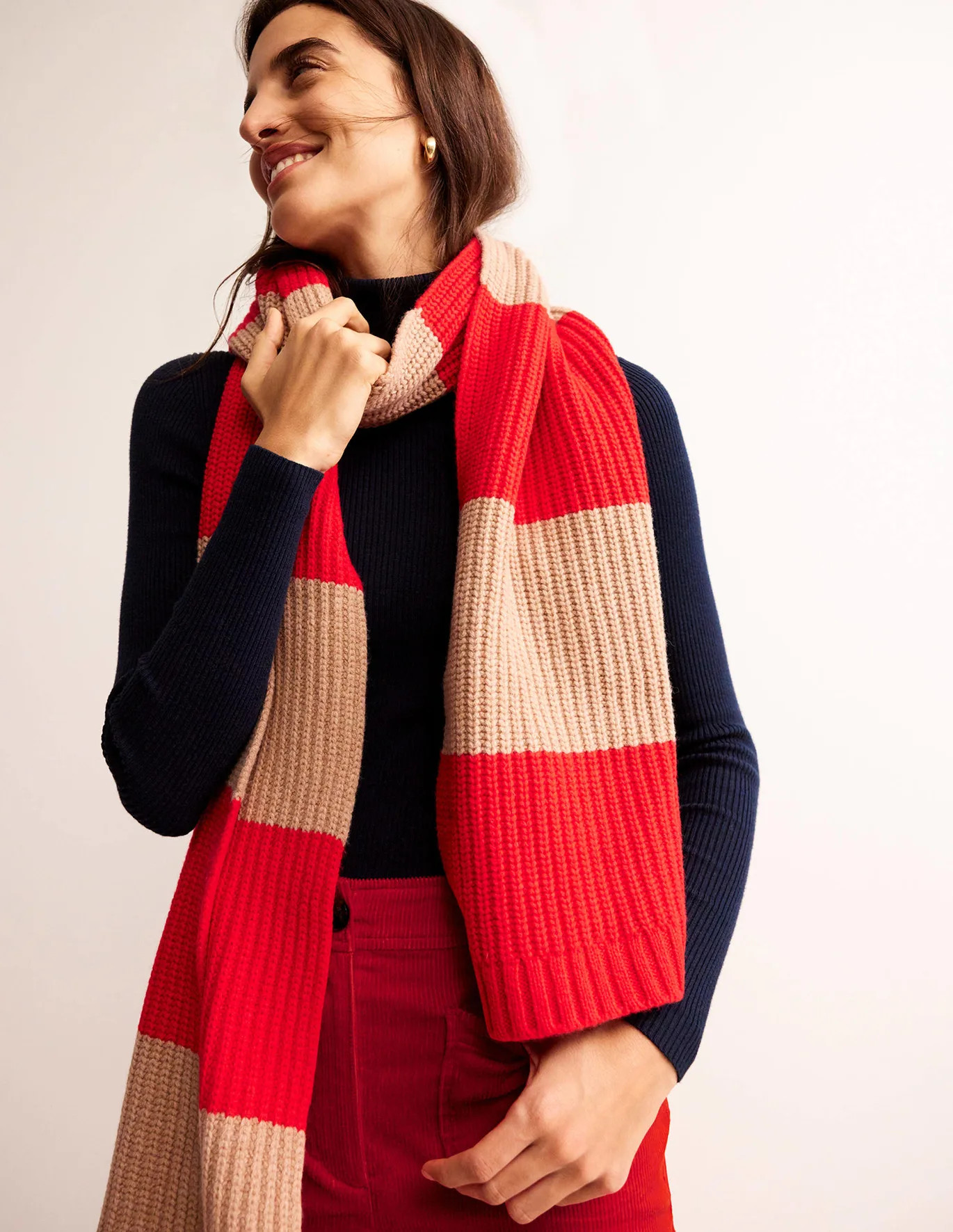 Brilliant Red/ Camel | Boden (UK & IE)