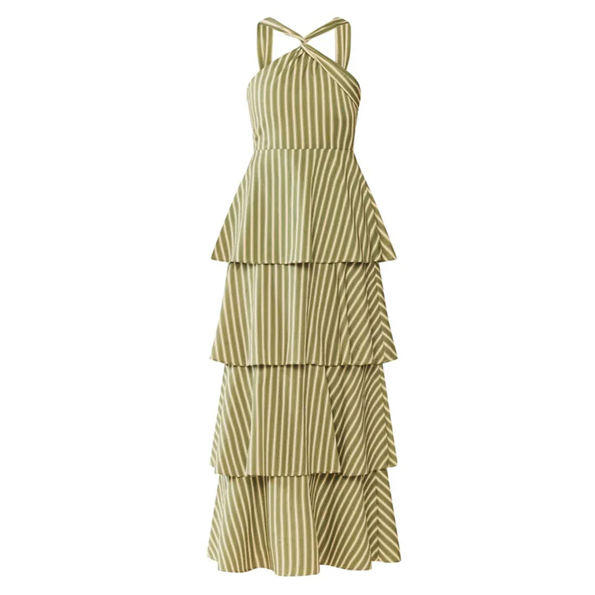 Emma Dress in Meadow Stripe | Over The Moon