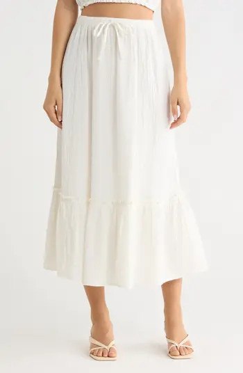 Abound Tiered Cotton Gauze Maxi Skirt | Nordstromrack | Nordstrom Rack