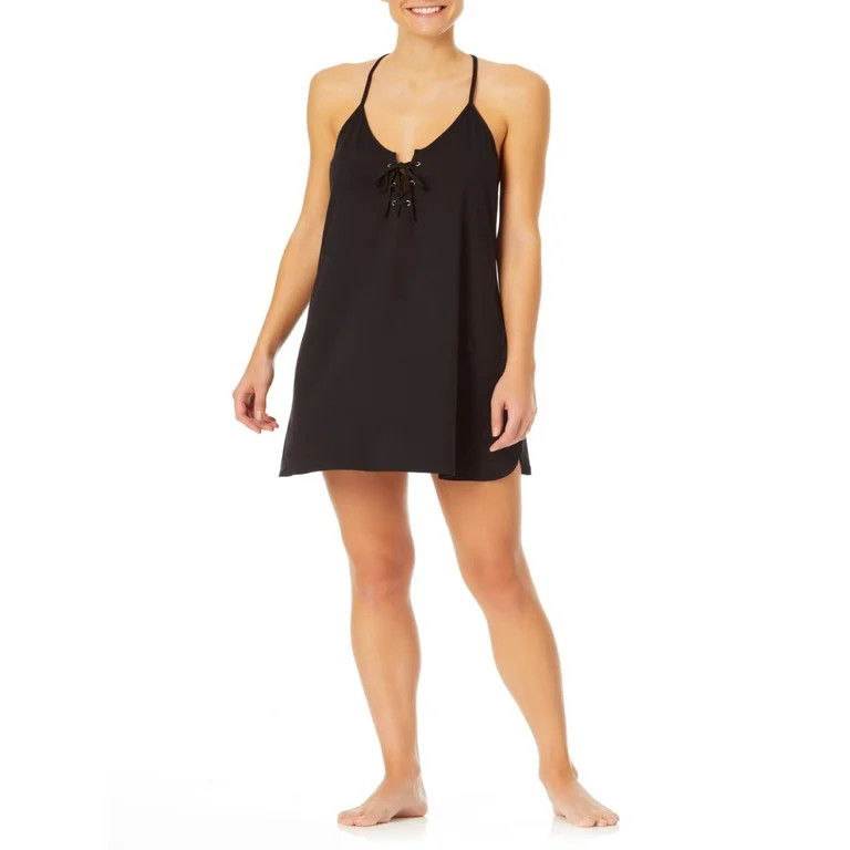 No Boundaries Solid Halter Cover Up | Walmart (US)