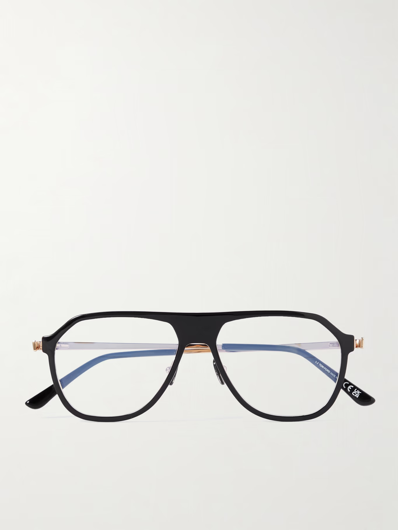 Aviator-Style Acetate and Gold-Tone Blue Light-Blocking Optical Glasses | Mr Porter (US & CA)