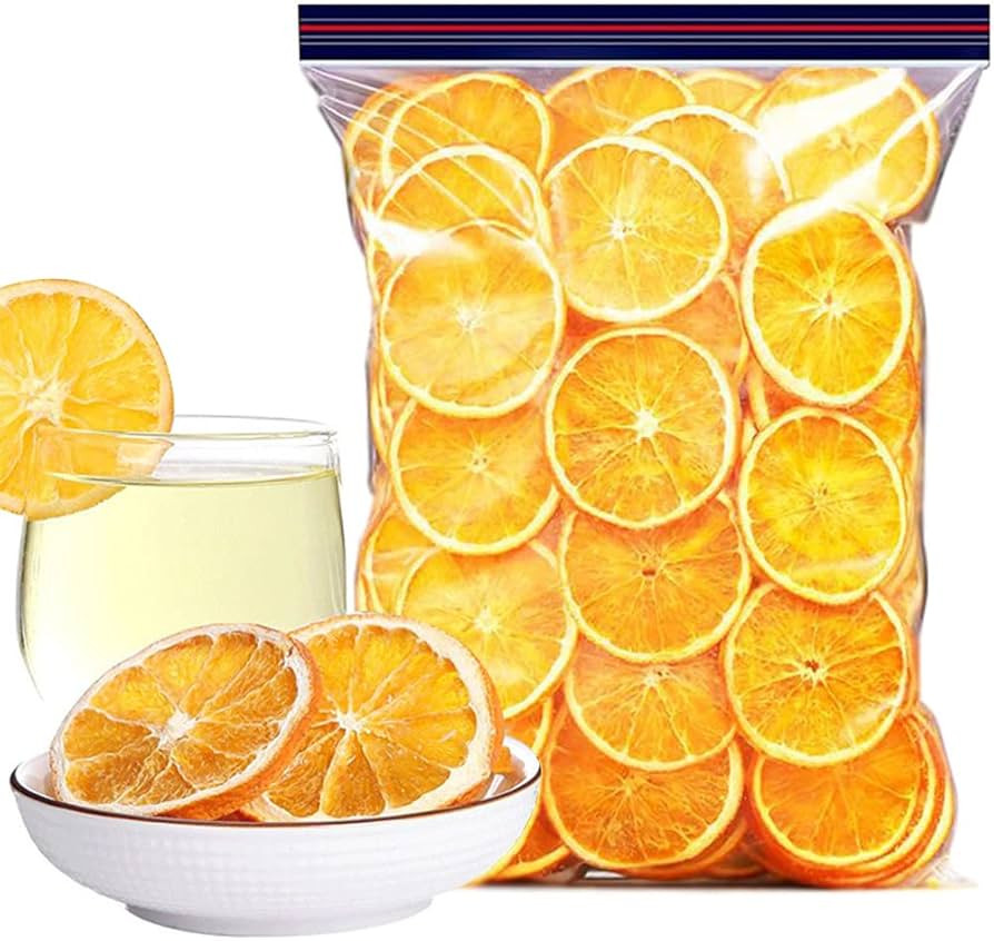 JTEDZI Dried Orange Slices, Dehydrated Orange Slices, Dried Citrus Slices, Dehydrated Fruit for C... | Amazon (US)