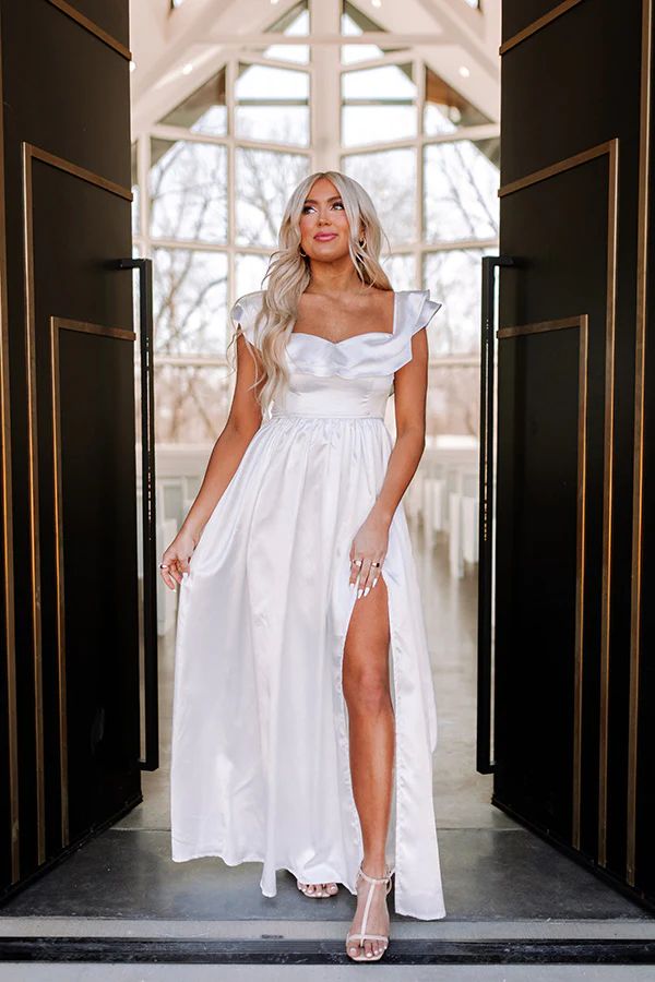 Stunning Romance Satin Maxi | Impressions Online Boutique