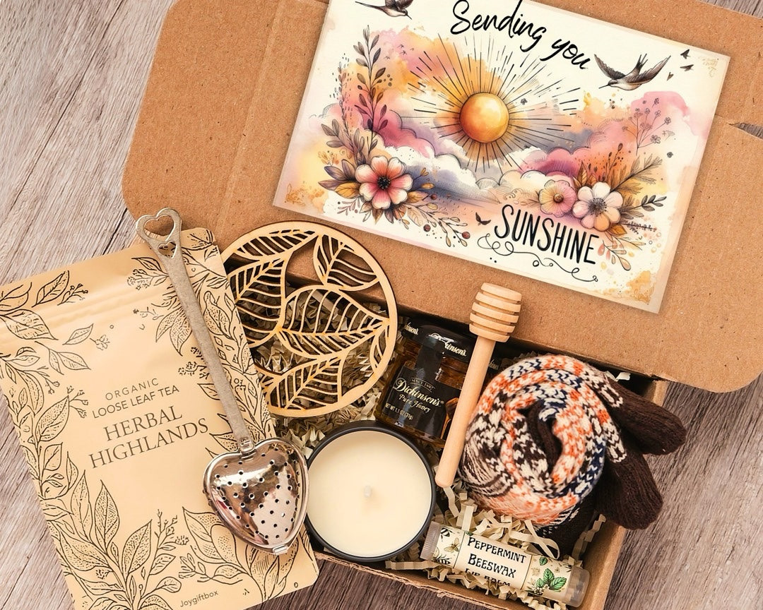 Give the gift of relaxation with the Personalized Tea Gift Box from JoyGiftBox! This beautifully handcrafted self-care kit includes everything needed for a cozy, soothing tea experience: a handmade soy candle, organic loose-leaf teas, pure honey with a wooden dipper, cozy socks, and more. With a custom message printed on a card, this thoughtful box becomes a truly personal and heartfelt gesture. Choose from five delicious tea blends, including Ginger Peach, Earl Grey Rose, and Citrus Cool Mint, to complete this indulgent treat.

Perfect for birthdays, thank-yous, or just because!

#JoyGiftBox #TeaLoversGift #PersonalizedGifting #RelaxAndUnwind #SelfCareEssentials #LTKGifting

#LTKFindsUnder50 #LTKHome #LTKGiftGuide