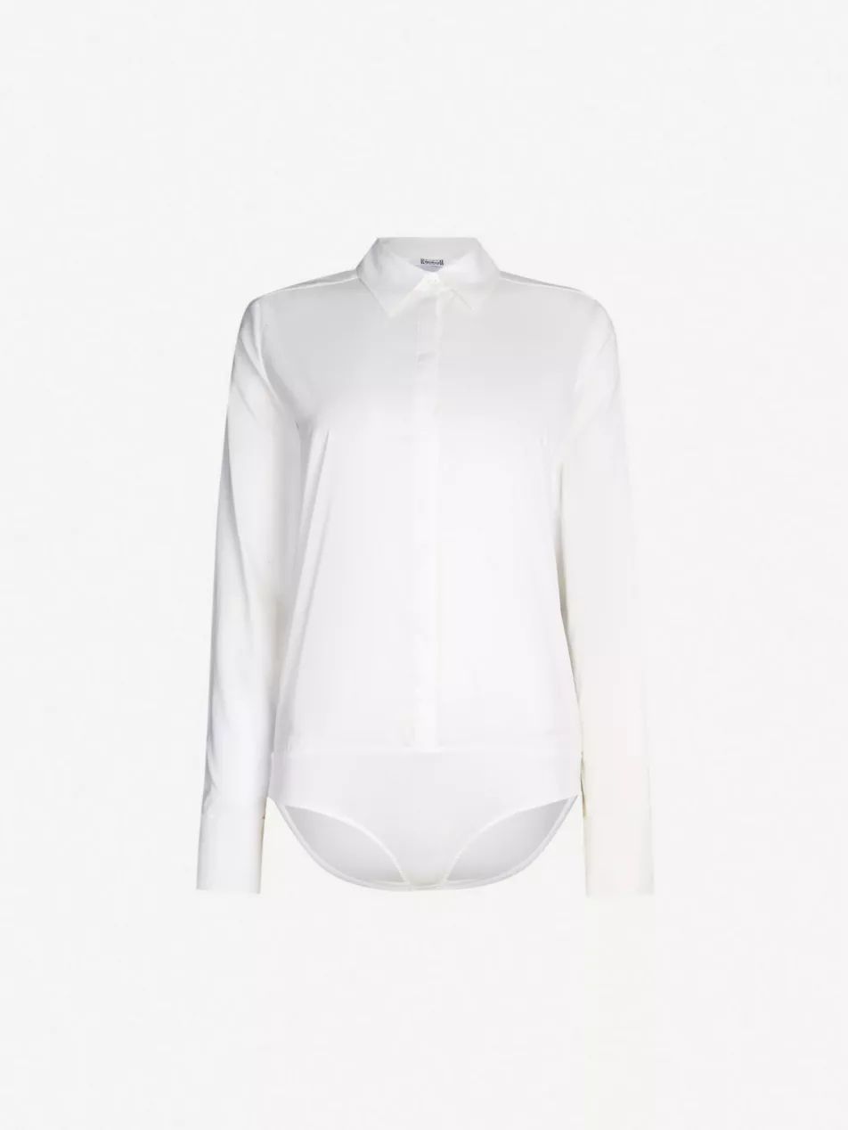 Shirt-style cotton-blend body | Selfridges
