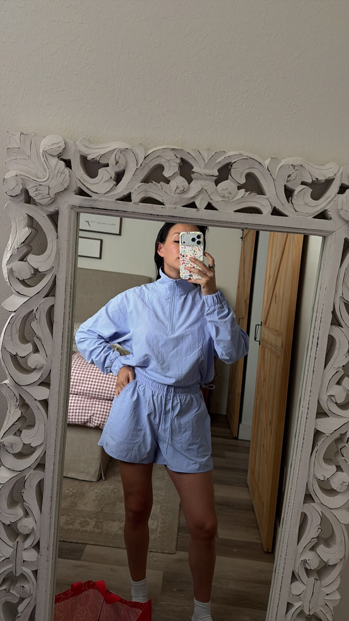 Jacket: XS
Shorts: S

#LTKdayinmylife #LTKmomlife #LTKSaleAlert