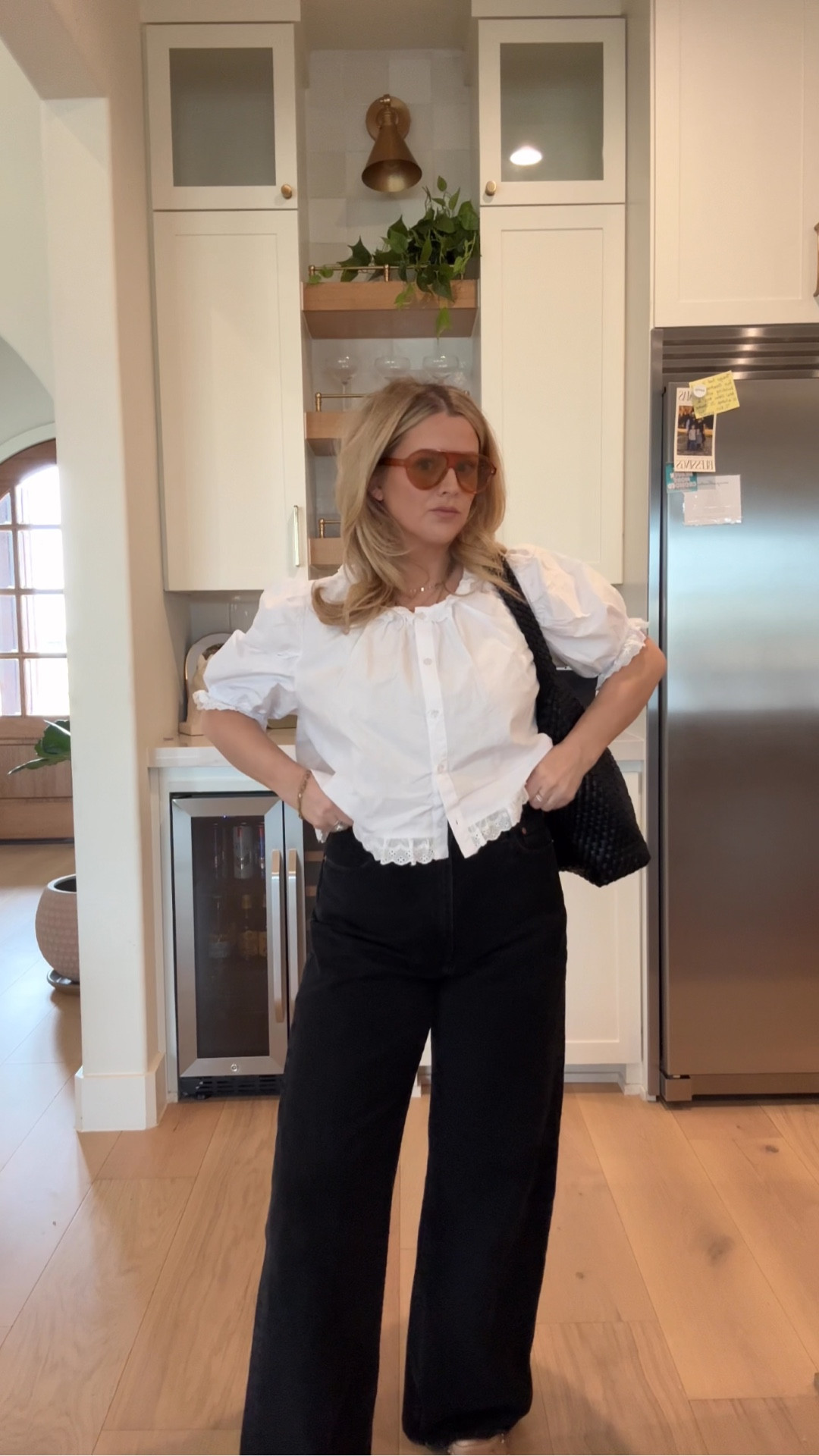 Cool, simple, elevated casual mom style - top is from Lane 201, linking similar. 

Amazon finds, wide leg jeans, crop top, cool style, effortless style, sahm style, elevated casual, Target finds, everyday style, 