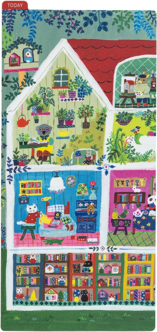 Hobonichi Techo Accessories Yumi Kitagishi: Hobonichi Pencil Board for Weeks (Animal Condo) | Amazon (US)