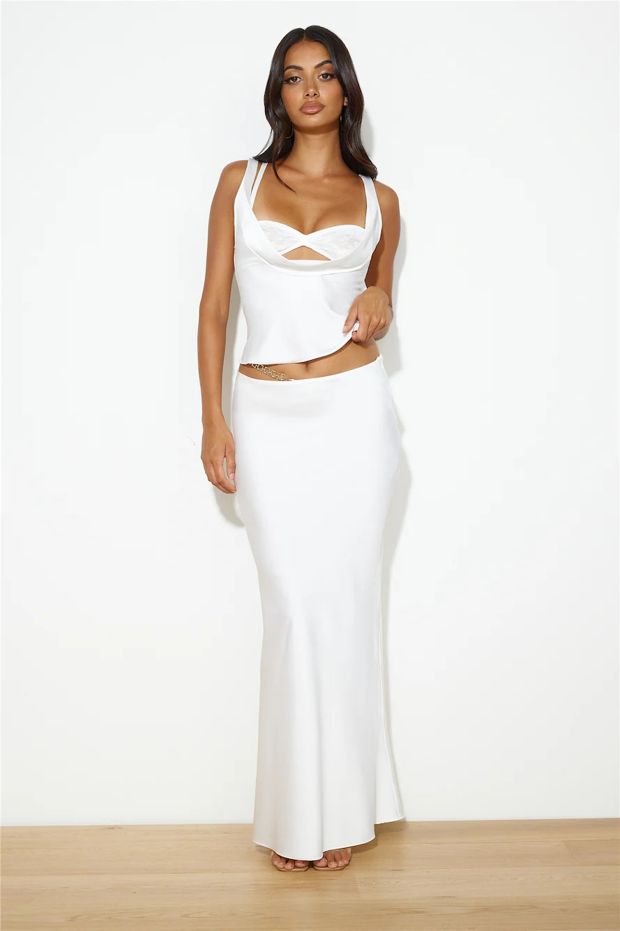 LIONESS Marmont Maxi Skirt Porcelain | Hello Molly (AU)