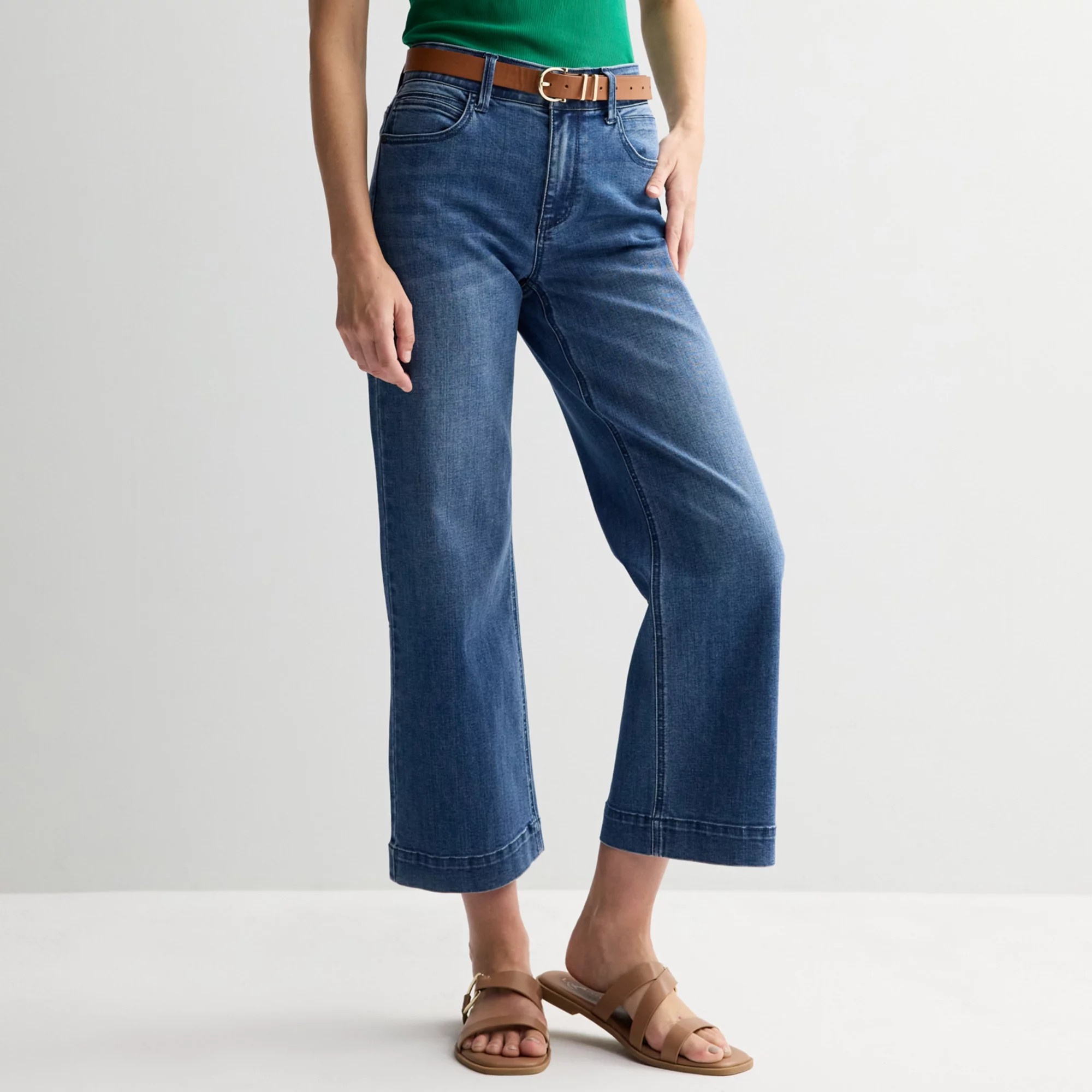 Women's Nine West 5-Pocket Wide Leg Jeans | Kohl's