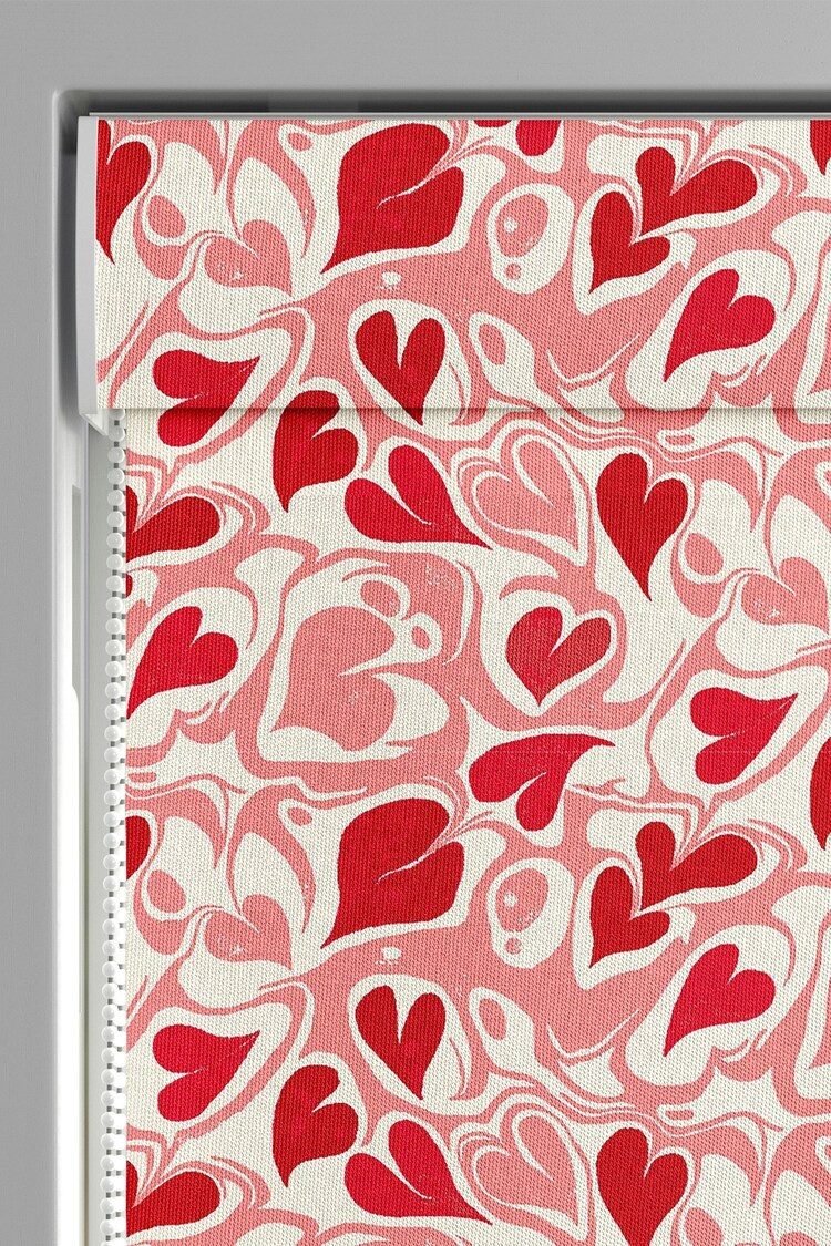 Buy Cath Kidston Multi Marble Hearts Made To Measure Roman 100% Cotton Blinds from the Next UK on... | Lipsy