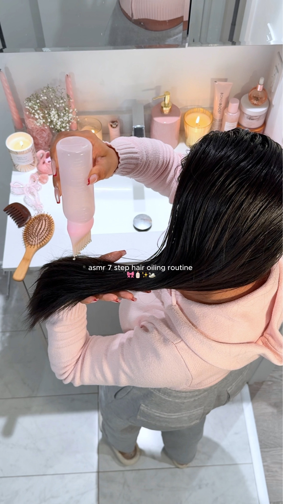 ASMR 7 step hair oiling routine 🎀🧴✨🦢

#LTKmorningroutine #LTKselfcare #LTKBeauty