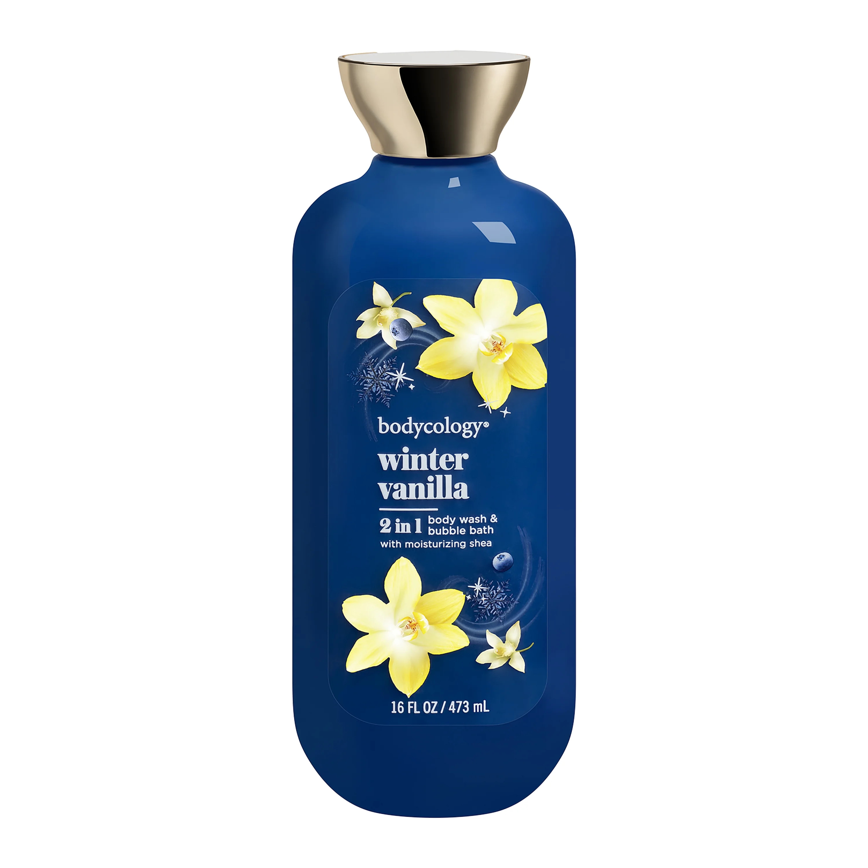 Bodycology 2 in 1 Body Wash & Bubble Bath, Winter Vanilla,16 oz | Walmart (US)