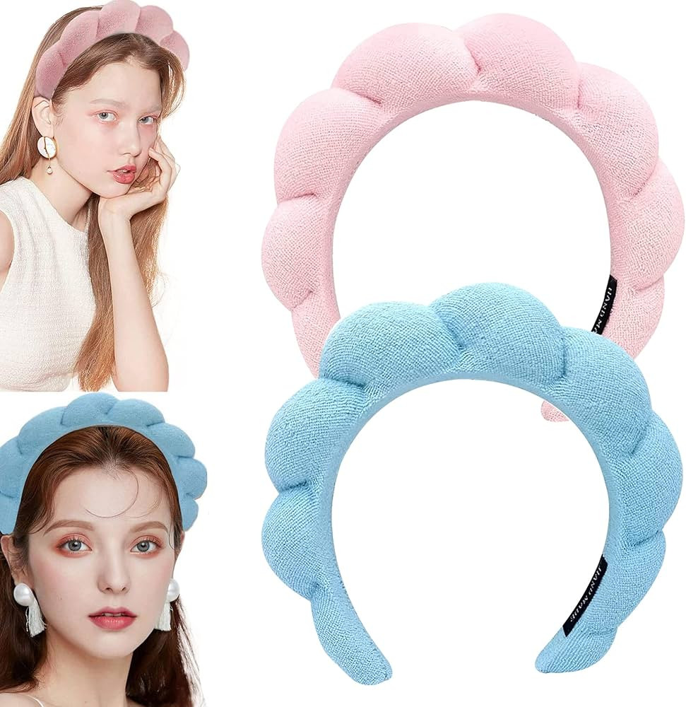 XSHYE Spa Headband for Women Girls Makeup Headband Sponge Terry Towel Cloth Fabric Headband for W... | Amazon (US)