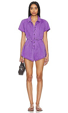 Free People Keep It Crisp Shortall in Ultra Violet from Revolve.com | Revolve Clothing (Global)