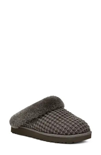 UGG® Clugette Knit Scuff Slipper in Chrc at Nordstrom Rack, Size 12 | Nordstrom Rack